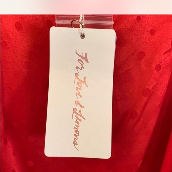 Red Ruffled Women's Top - Picture 3 of 3